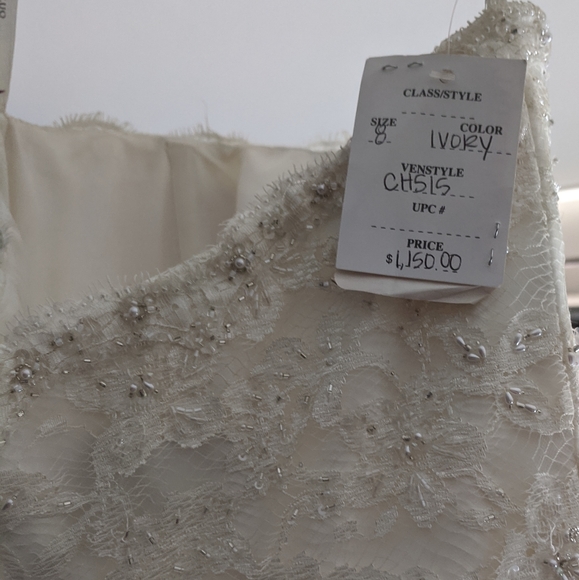 Ivory Wedding Dress- size 8 - Picture 7 of 8